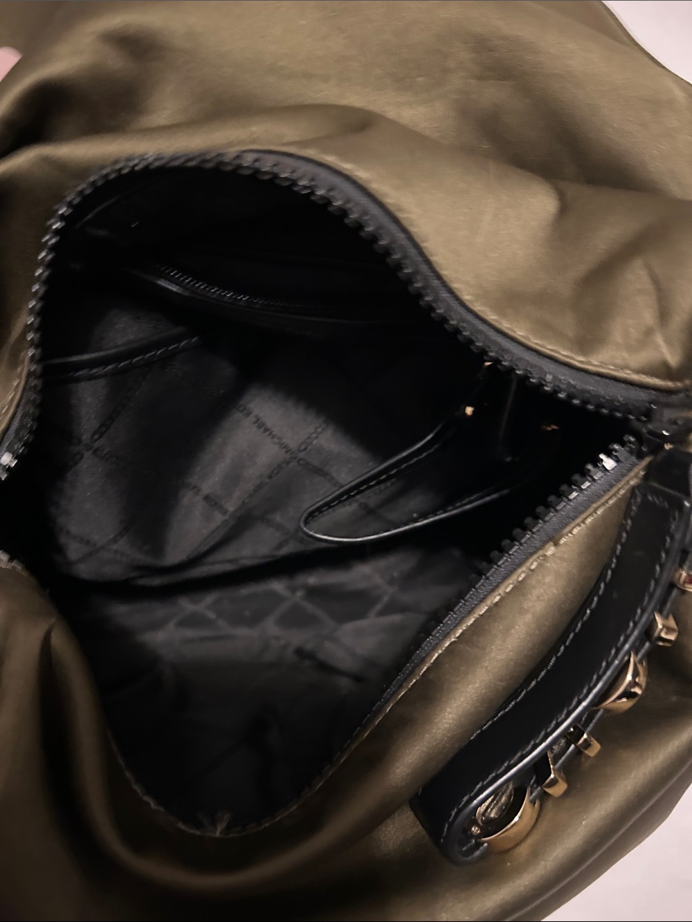 Michael Kors Olivia Medium Studded Top Handle Backpack - Picture 7 of 8